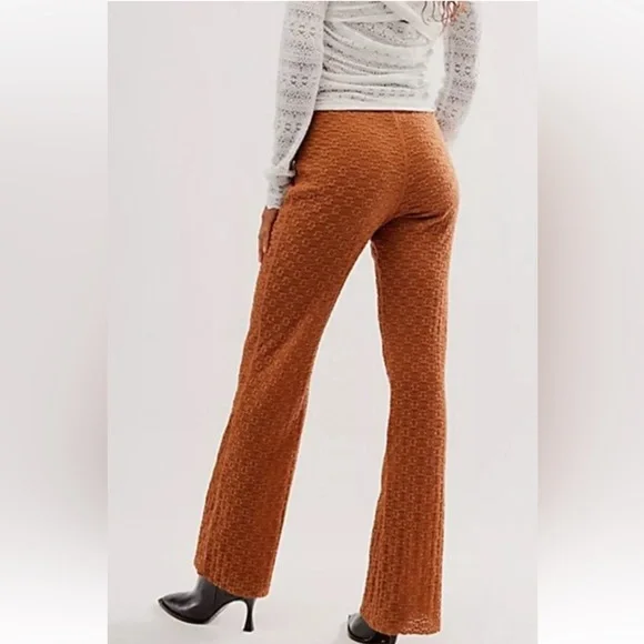 Free People FP One Ona Lace Flare Pants - Picture 3 of 4